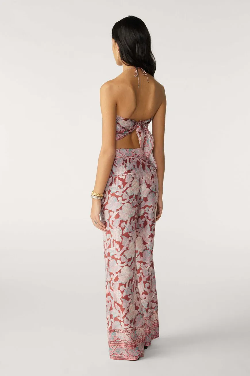 Ibbi Wide Leg Pants ~ Rose