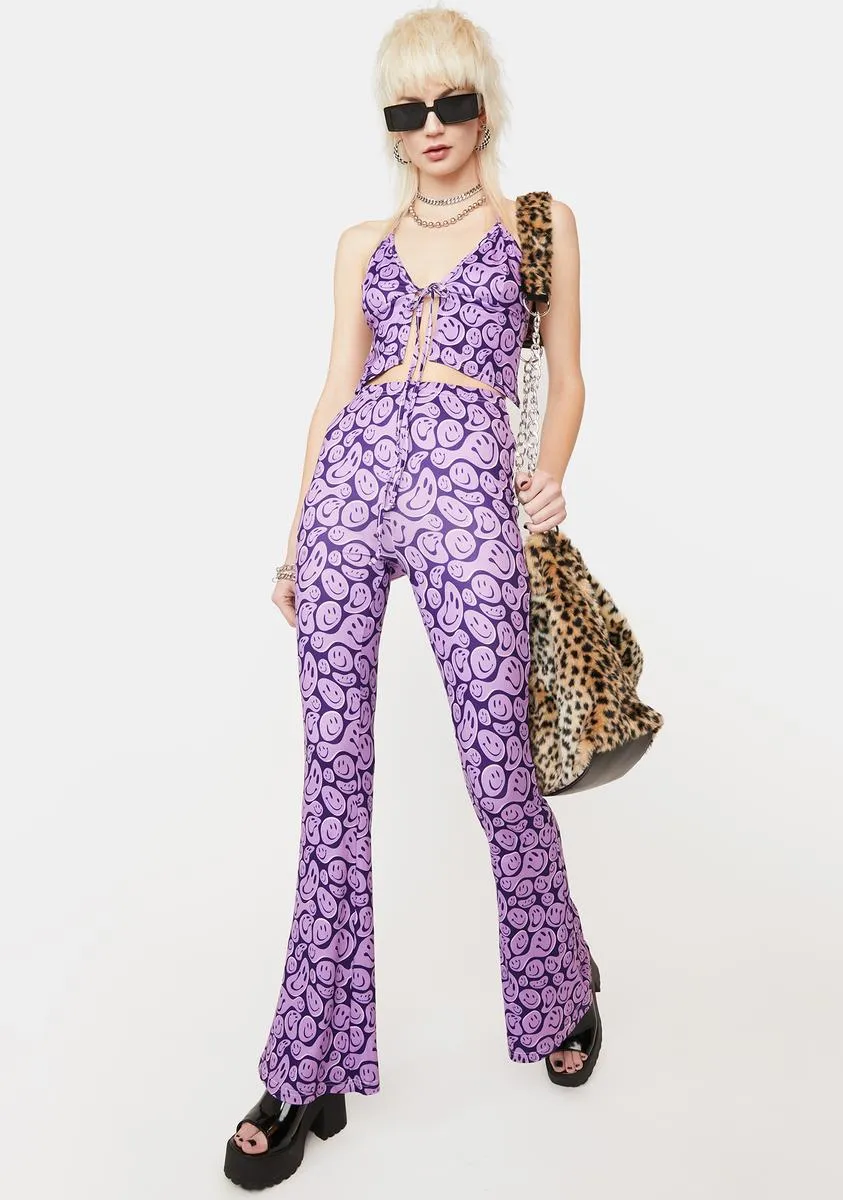 I'm Melting Printed Flare Pants