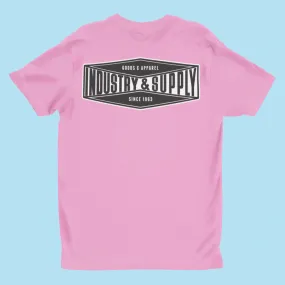 INDUSTRY & SUPPLY BACK PRINT LADIES T-SHIRT