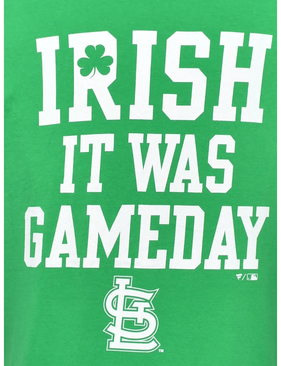 Irish It Was Gameday Printed T-shirt - XL