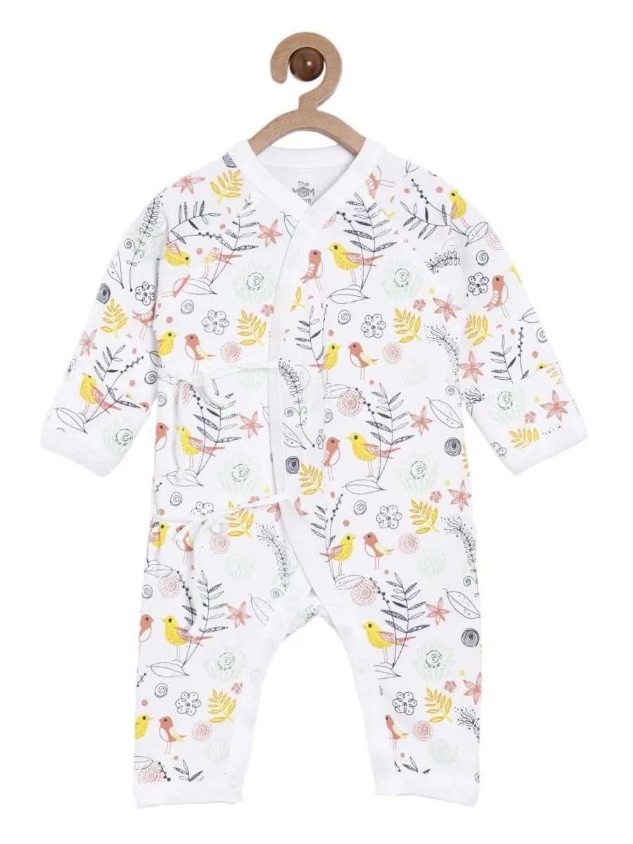 Jabla Style Infant Romper Combo of 3-Puppy-Sparrow-Bear in the Garden