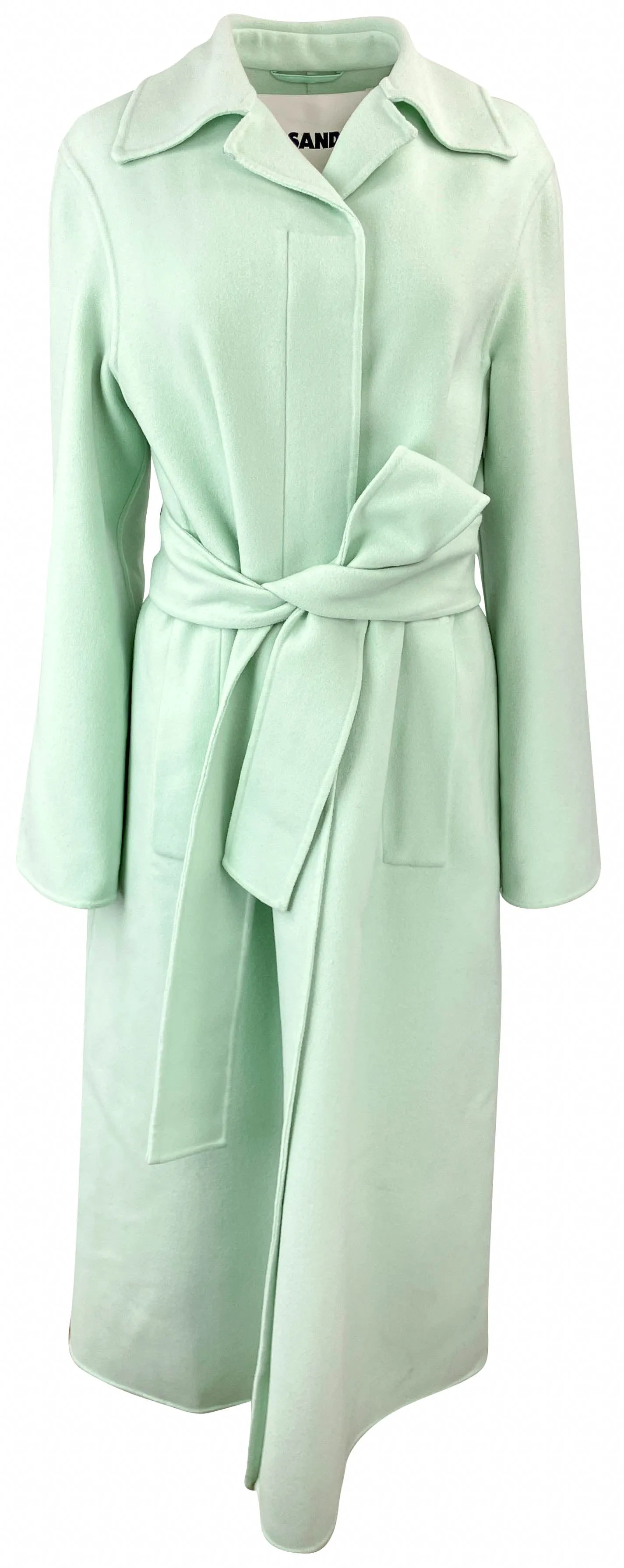 Jil Sander Cashmere Coat in Mint