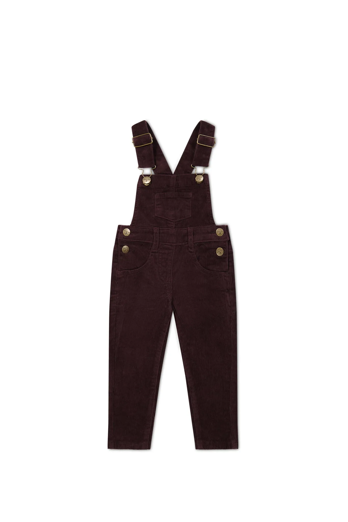 Jordie Cord Overall - Blackberry