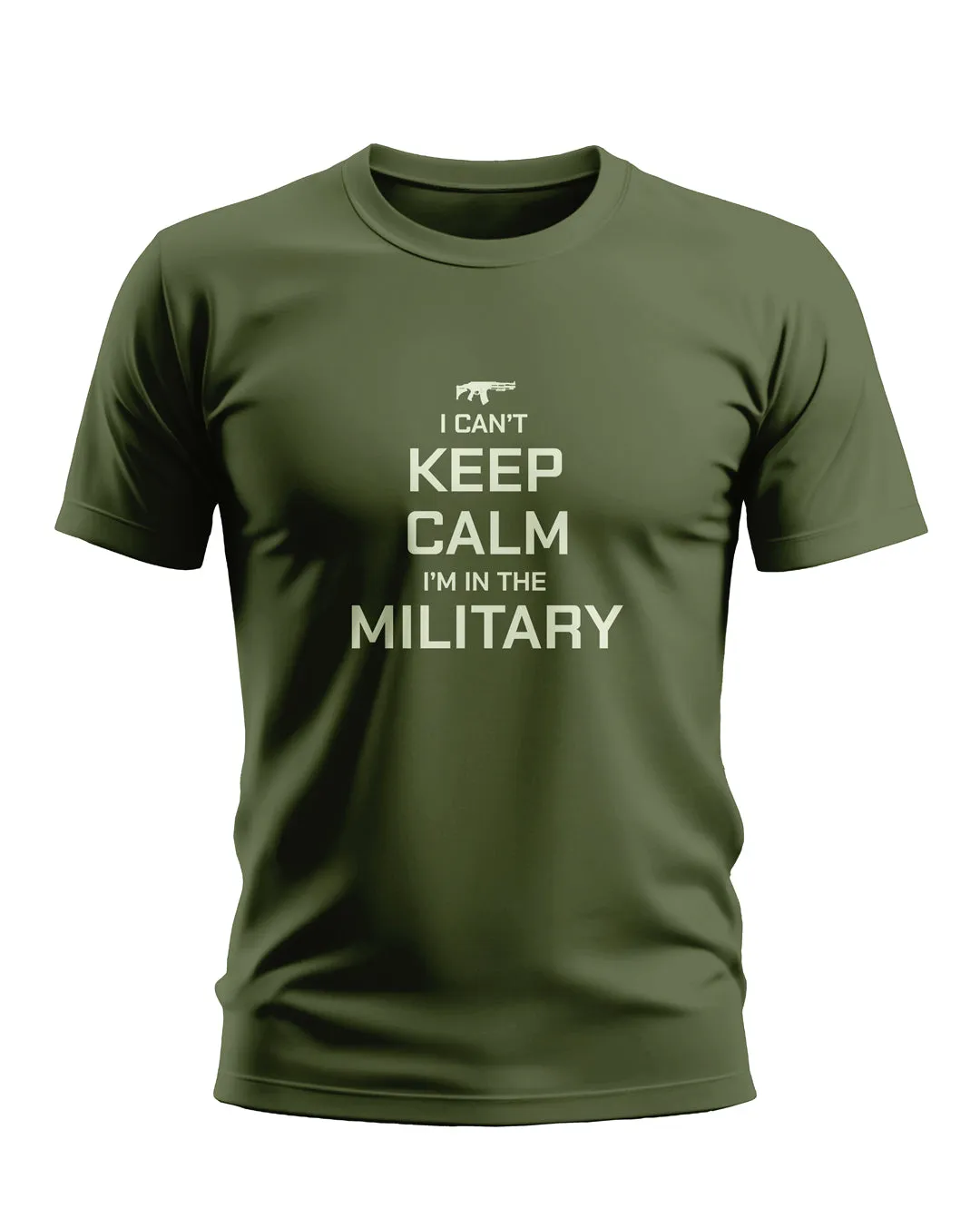 Keep Calm im in the Military Soft Cotton T-shirt