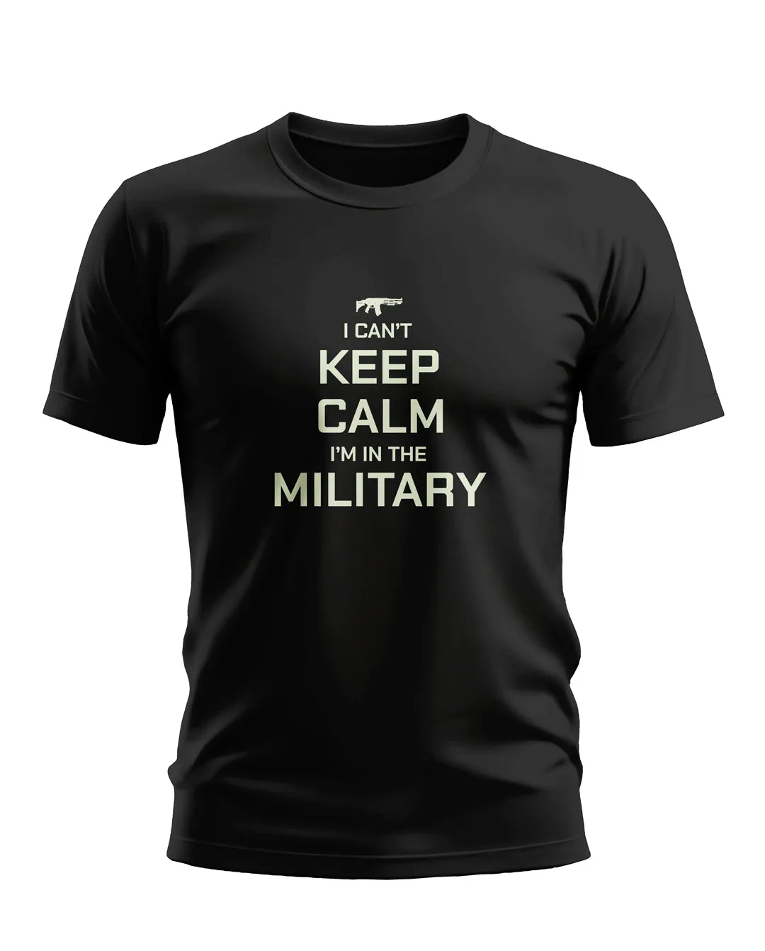 Keep Calm im in the Military Soft Cotton T-shirt