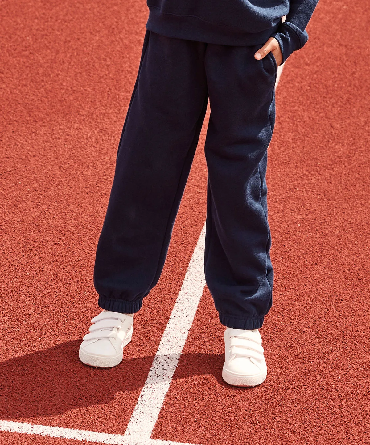 Kids premium elasticated cuff jog pants | Deep Navy