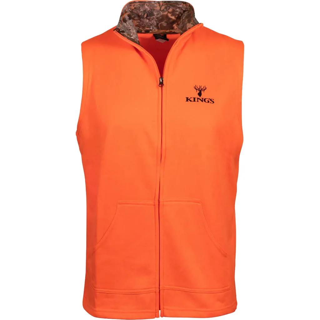 Kings Full Zip Poly Vest Blaze 2x-large