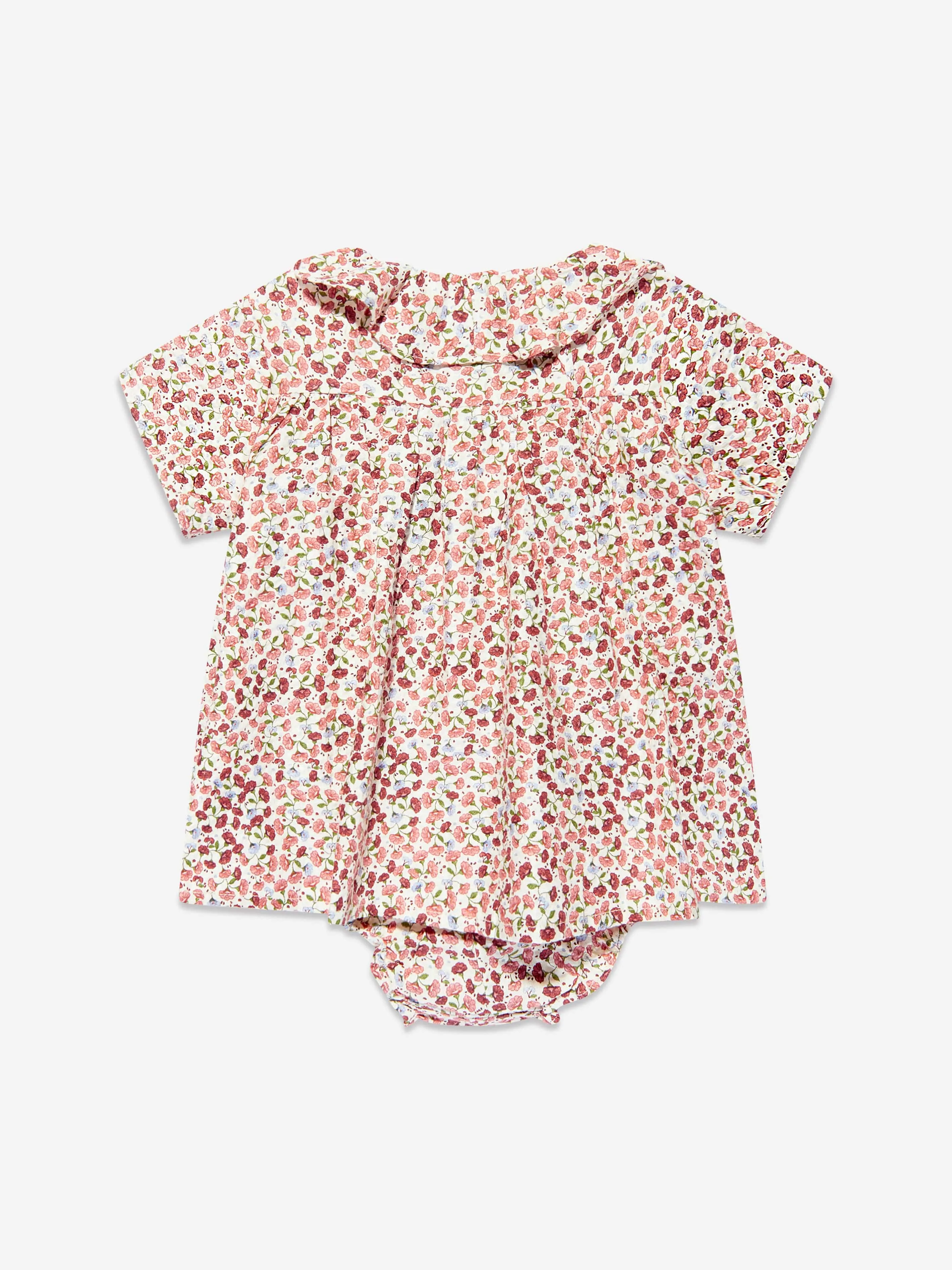 Konges Sløjd Baby Girls Organic Cotton Bitsy Romper in Pink