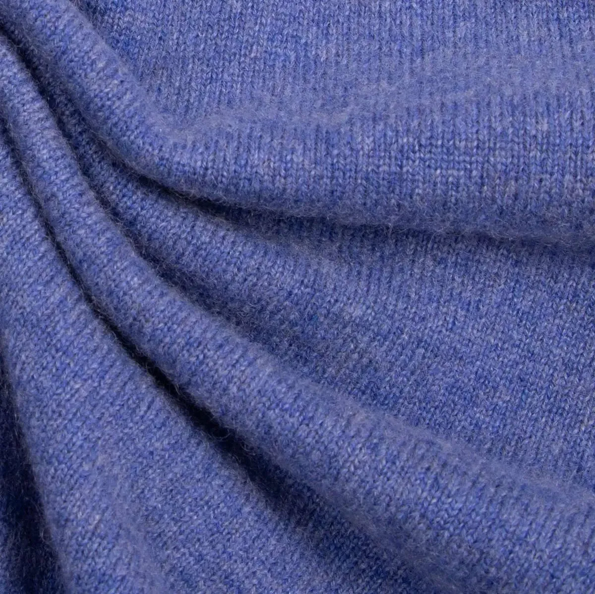 Lapis Blue Chatsworth 2ply V-Neck Cashmere Sweater