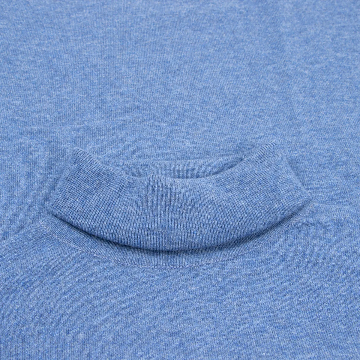 Lapis Elgin 2ply Roll Neck Cashmere Sweater