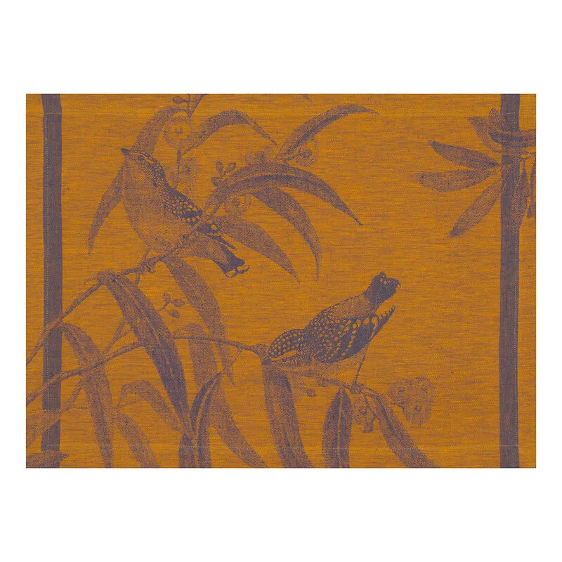 Le Jacquard Francais Placemat "Le Voliere" Turmeric