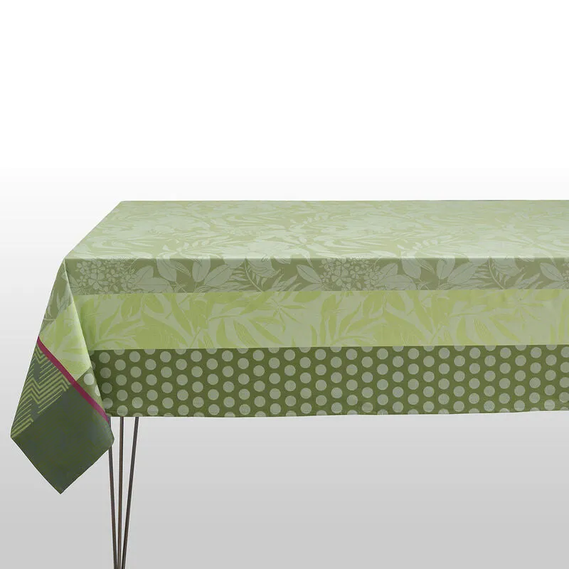 Le Jacquard Francais Tablecloth "Nature Urbaine" Green