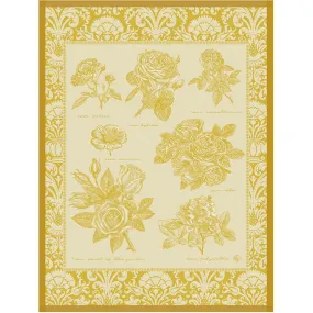 Le Jacquard Francais Tea Towel "Jardin Des Roses" Yellow