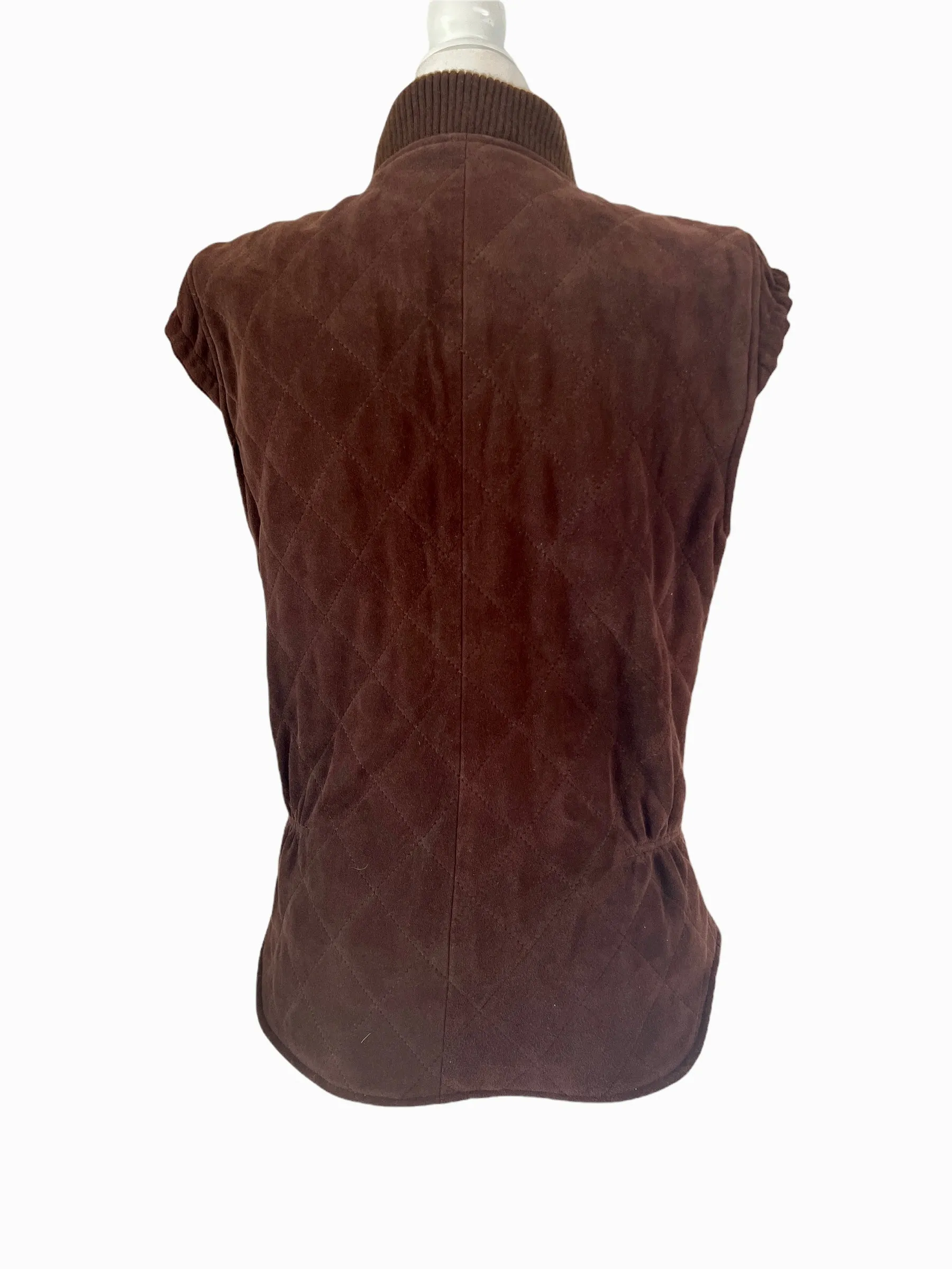 Leather & Cashmere Vest - S