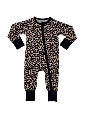 Leopard Zipper Romper