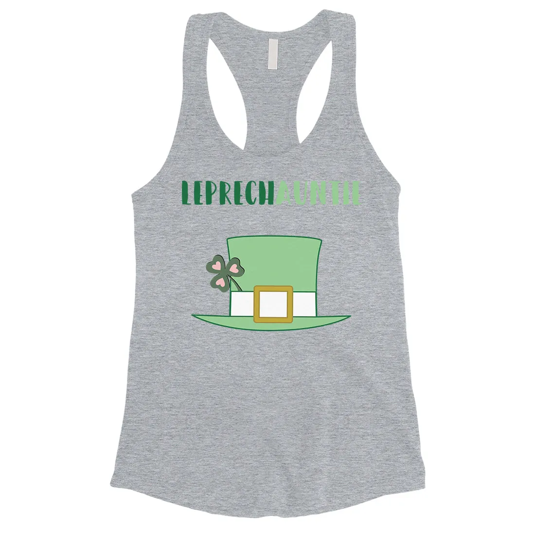 Leprechauntie Aunt Gift Womens Cute Graphic Tank Top St Paddy's Day