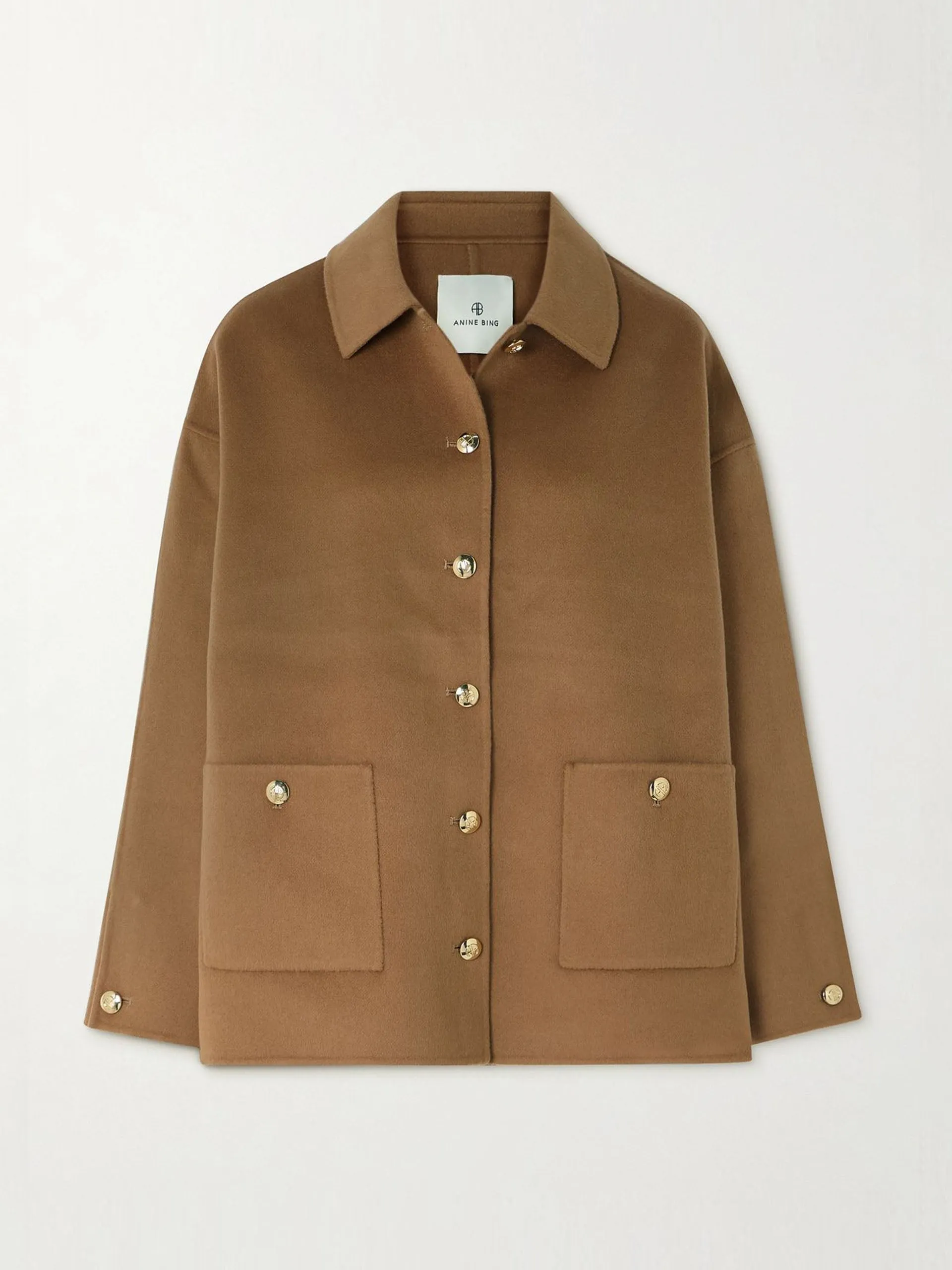 Luca wool and cashmere-blend coat