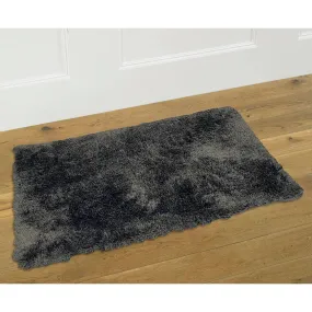 Luxury Teddy Rug Super Soft Shaggy Plush Deep Pile Warm Grey