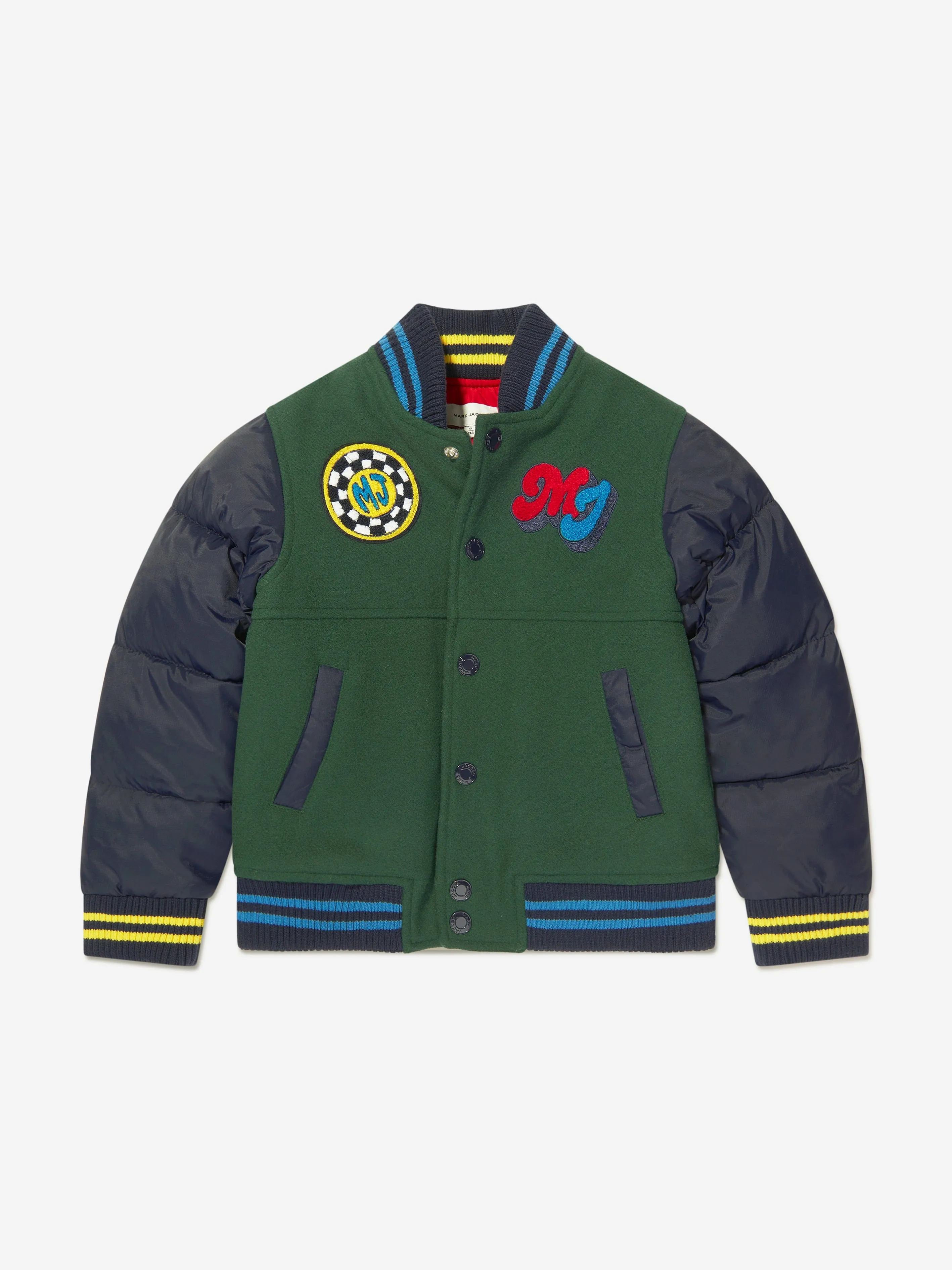 MARC JACOBS Boys Varsity Jacket in Green