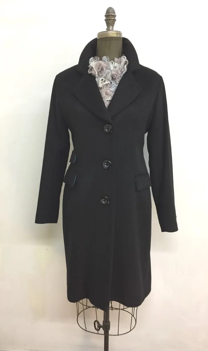 Mary Equestrian Style Coat - Cashmere & Wool Blend