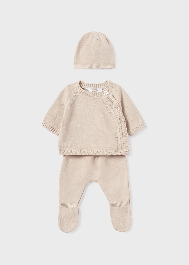 MAY Cream Knit Tricot 3-Piece Set