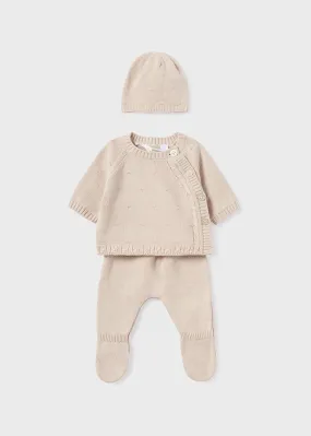 MAY Cream Knit Tricot 3-Piece Set