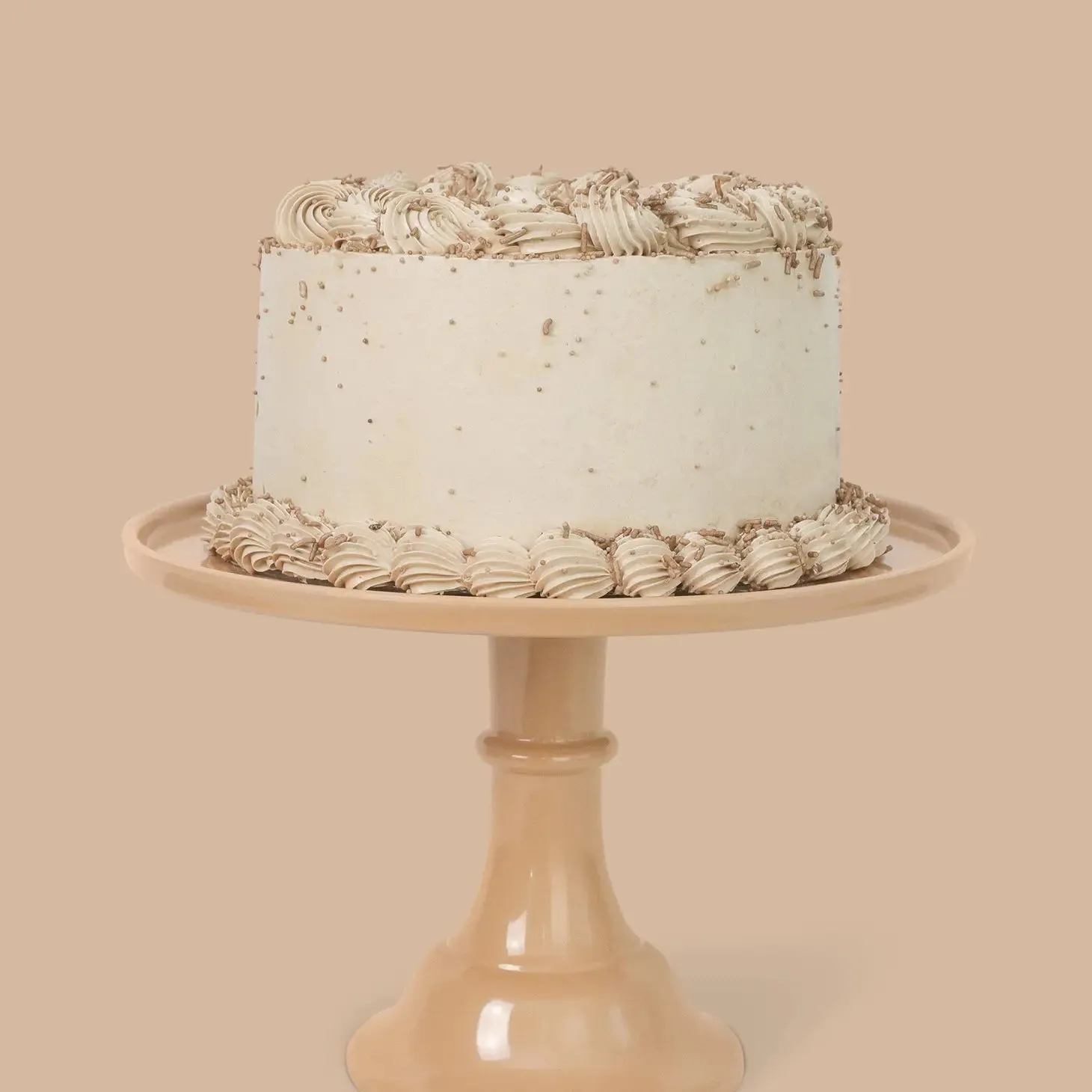 Melamine Bespoke Cake Stand Large-  Latte