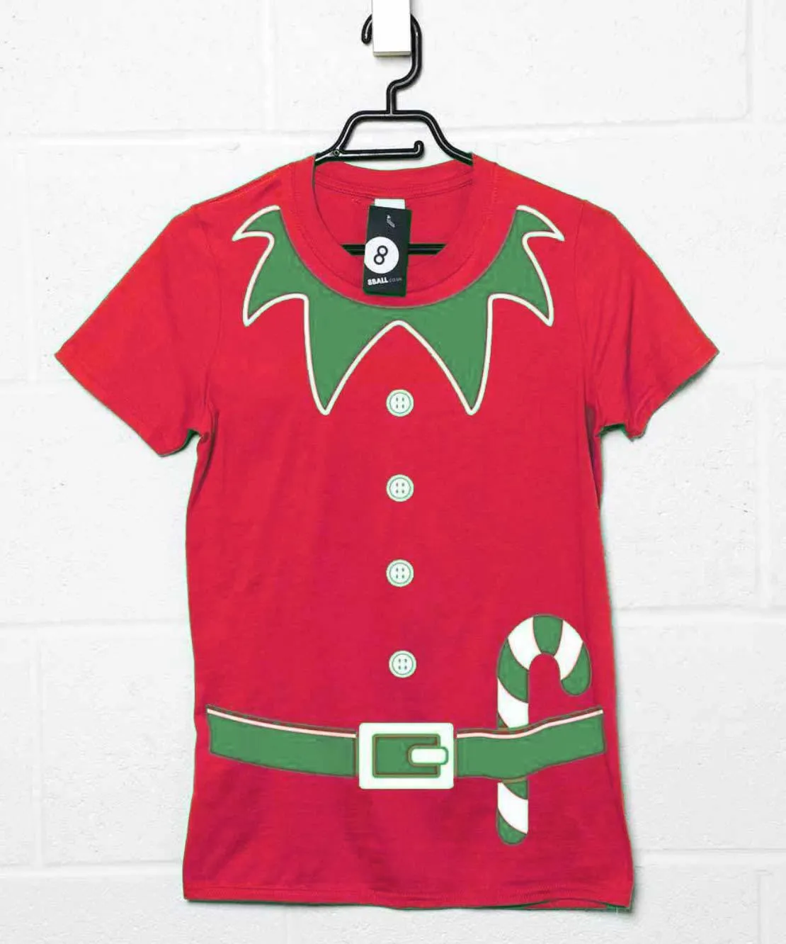 Mens Christmas Elf Red T-Shirt