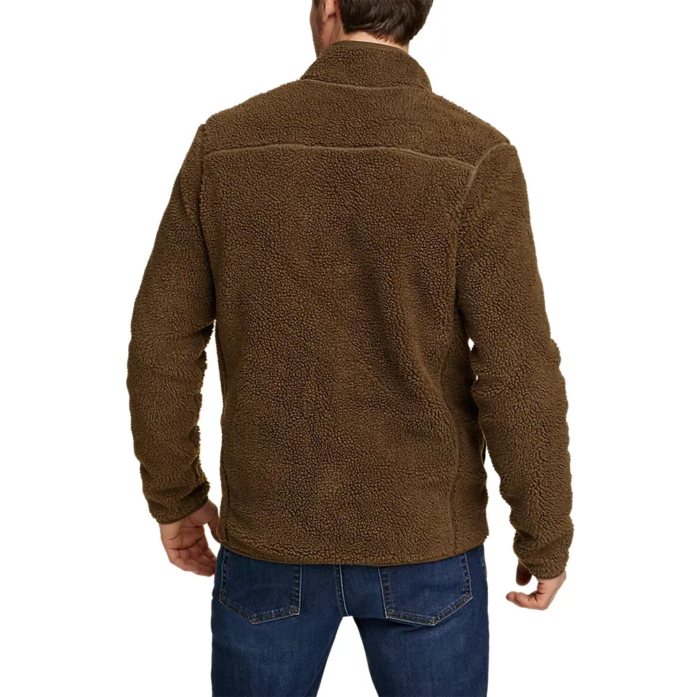 Men's Curly Fleece Full-Zip Mock