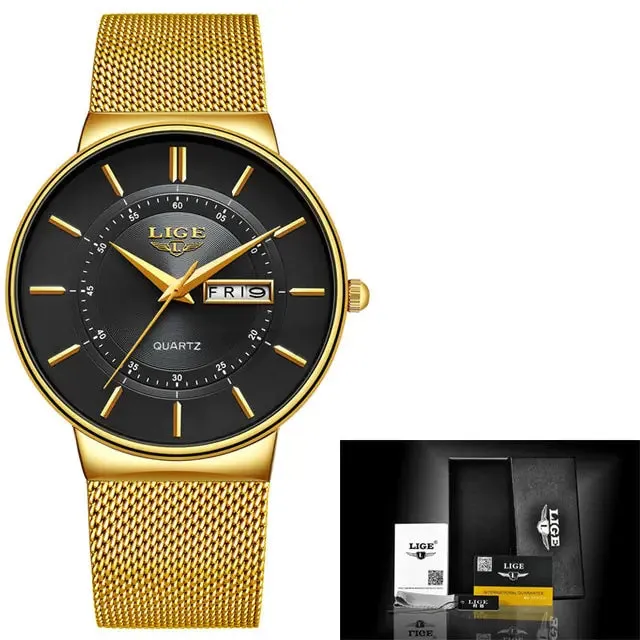 Mens Luxury LIGE Watch