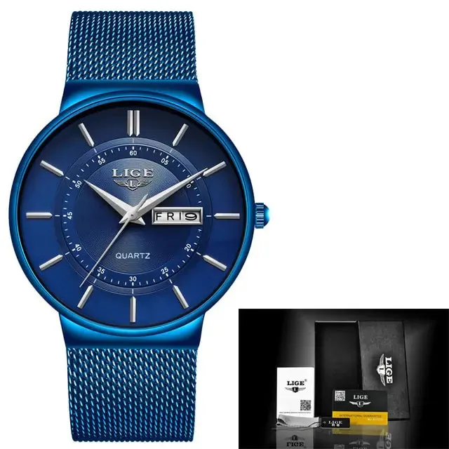 Mens Luxury LIGE Watch