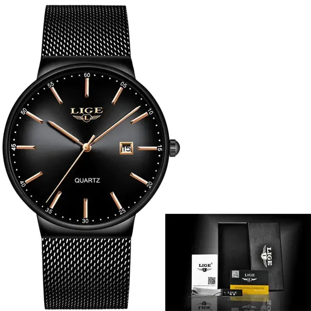 Mens Luxury LIGE Watch