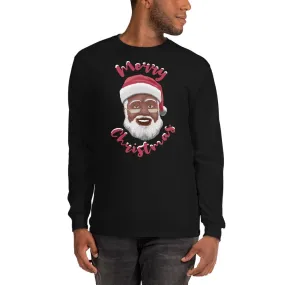 Merry Christmas (Black Santa Claus) Long Sleeve T-Shirt