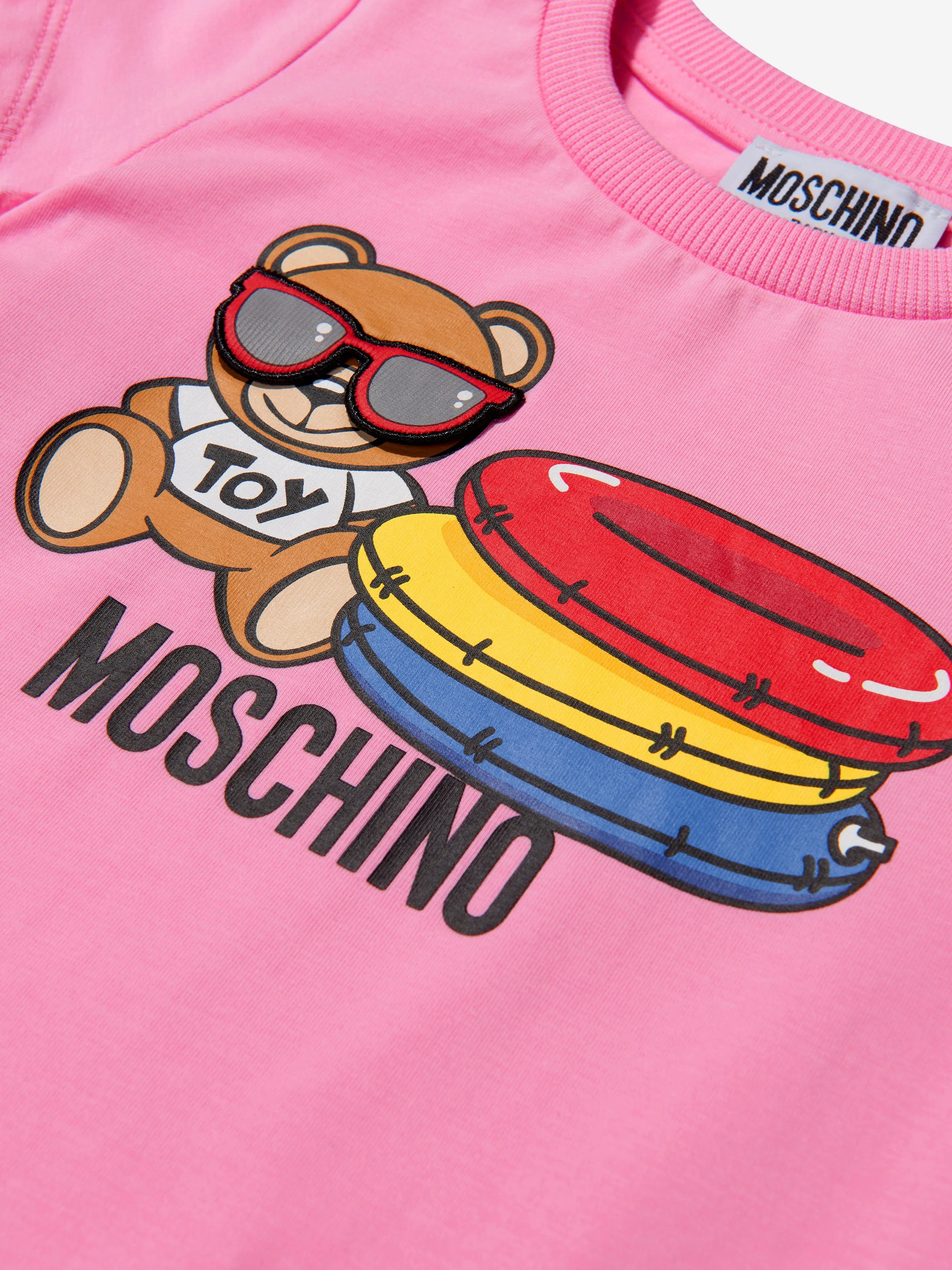 Moschino Baby Girls Cotton Summer Teddy Toy Dress