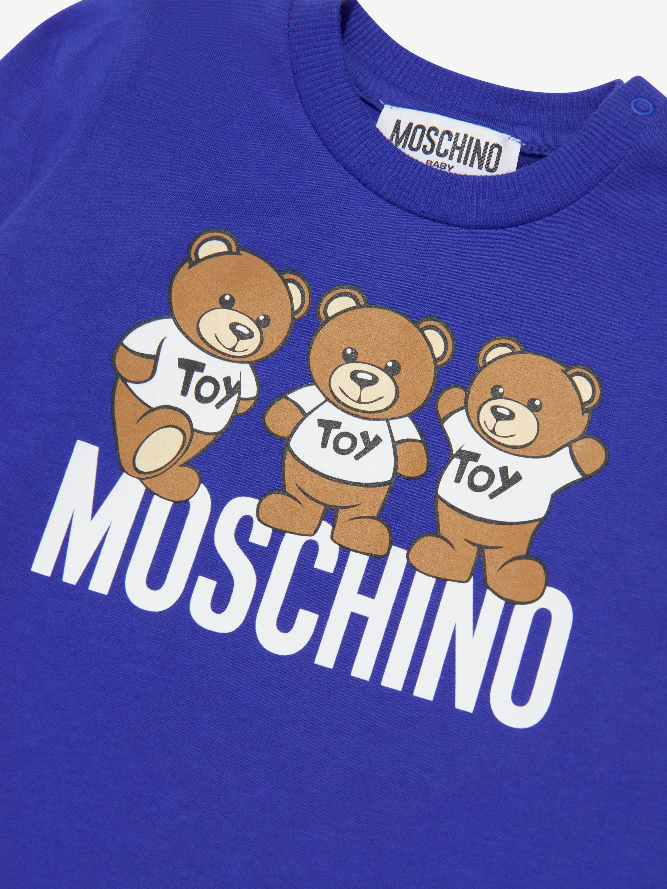 Moschino Baby Long Sleeve T-Shirt in Blue