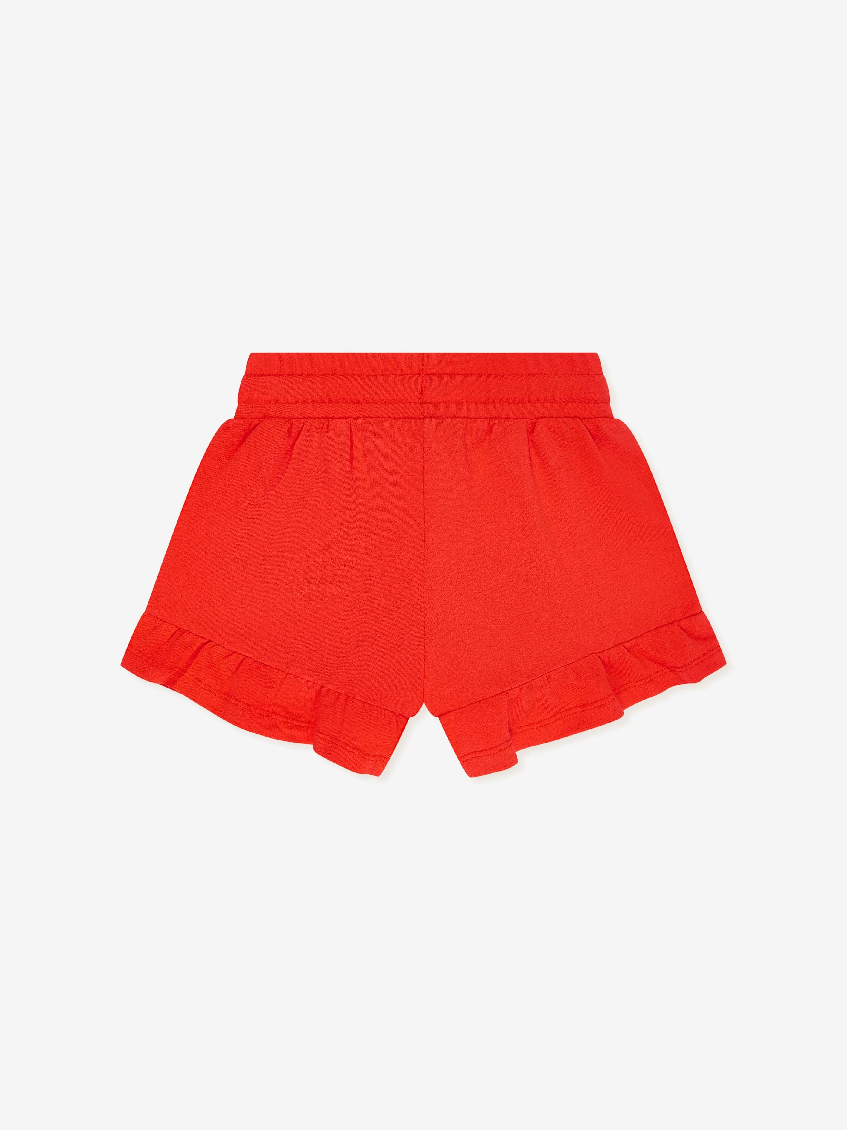 Moschino Girls Teddy Logo Shorts in Red