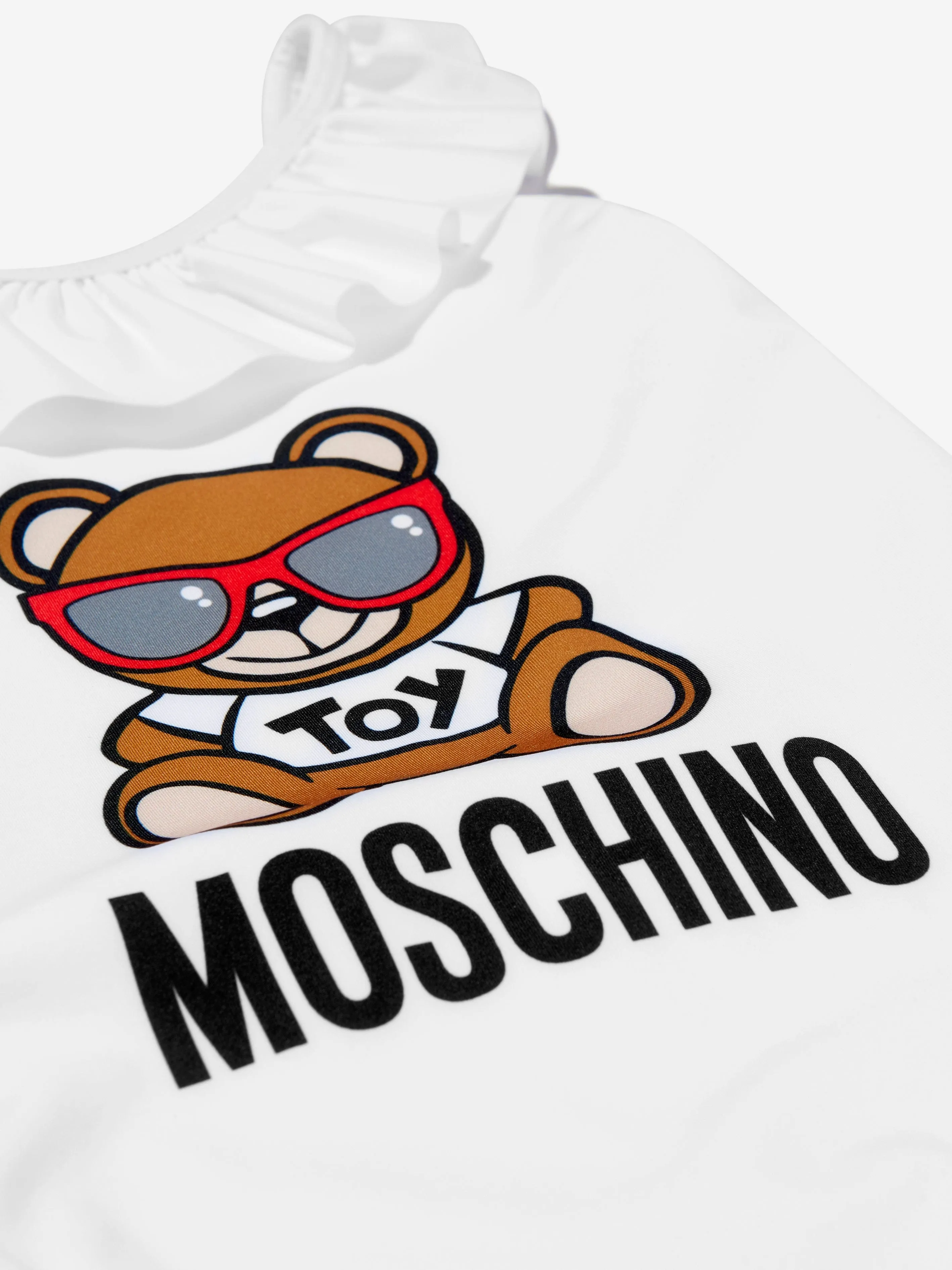 Moschino Girls Teddy Toy Logo Swimsuit