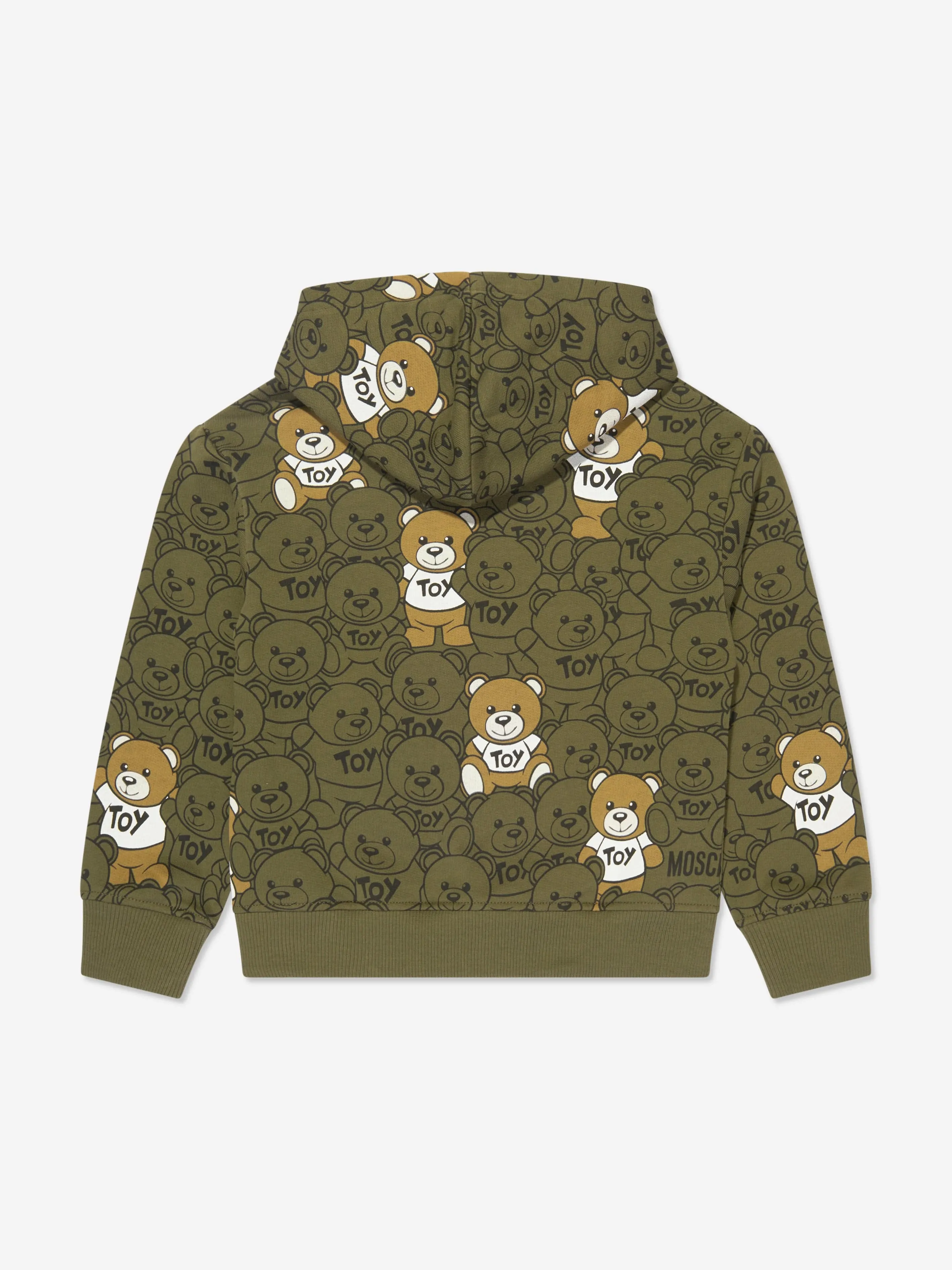 Moschino Kids Teddy Bear Hoodie in Green