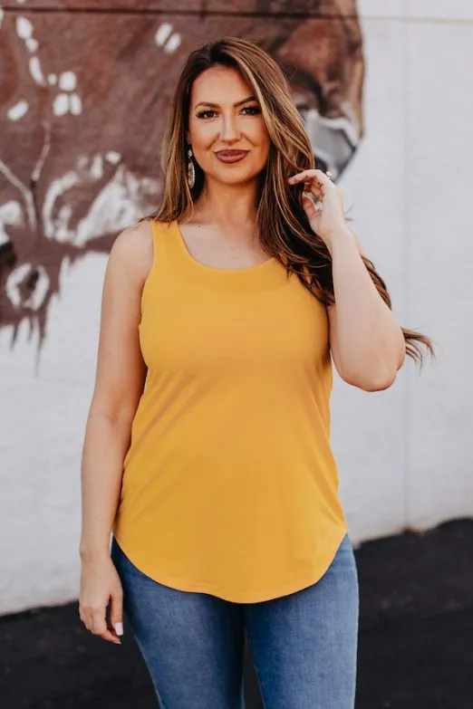 Mustard Sleeveless Tank