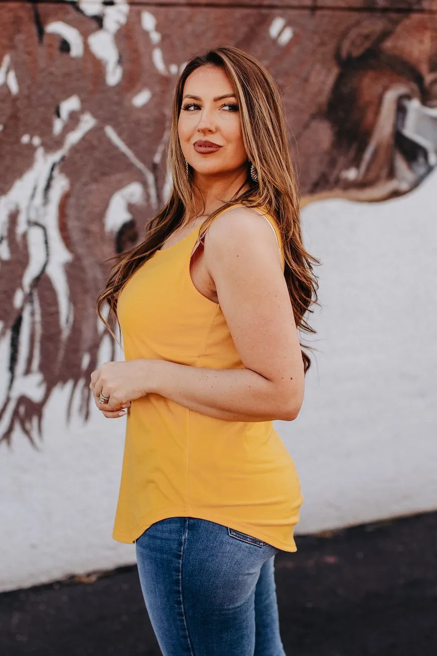 Mustard Sleeveless Tank