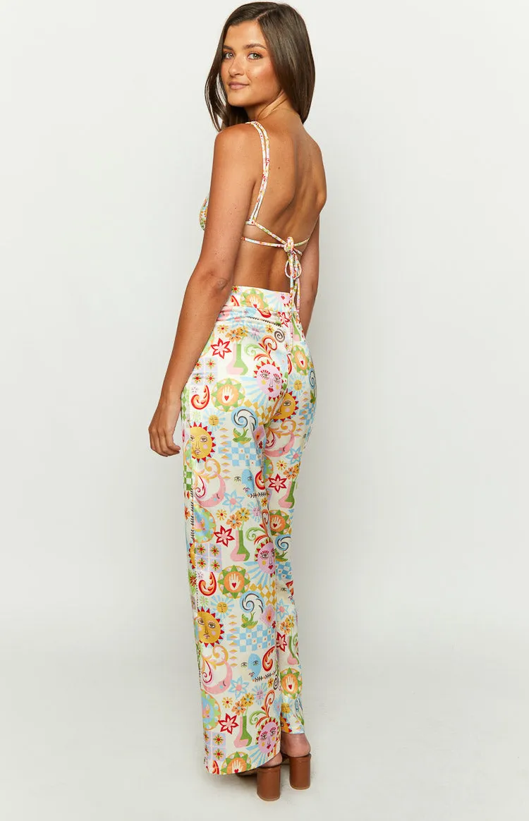 Mykonos Euro Summer Print Pants