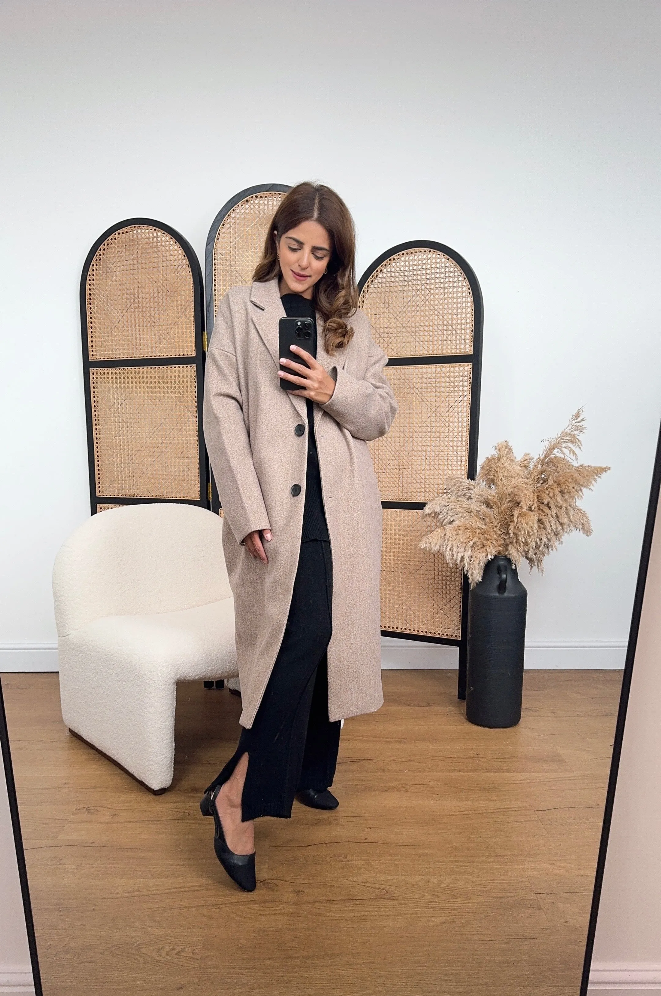 Nira coat in beige