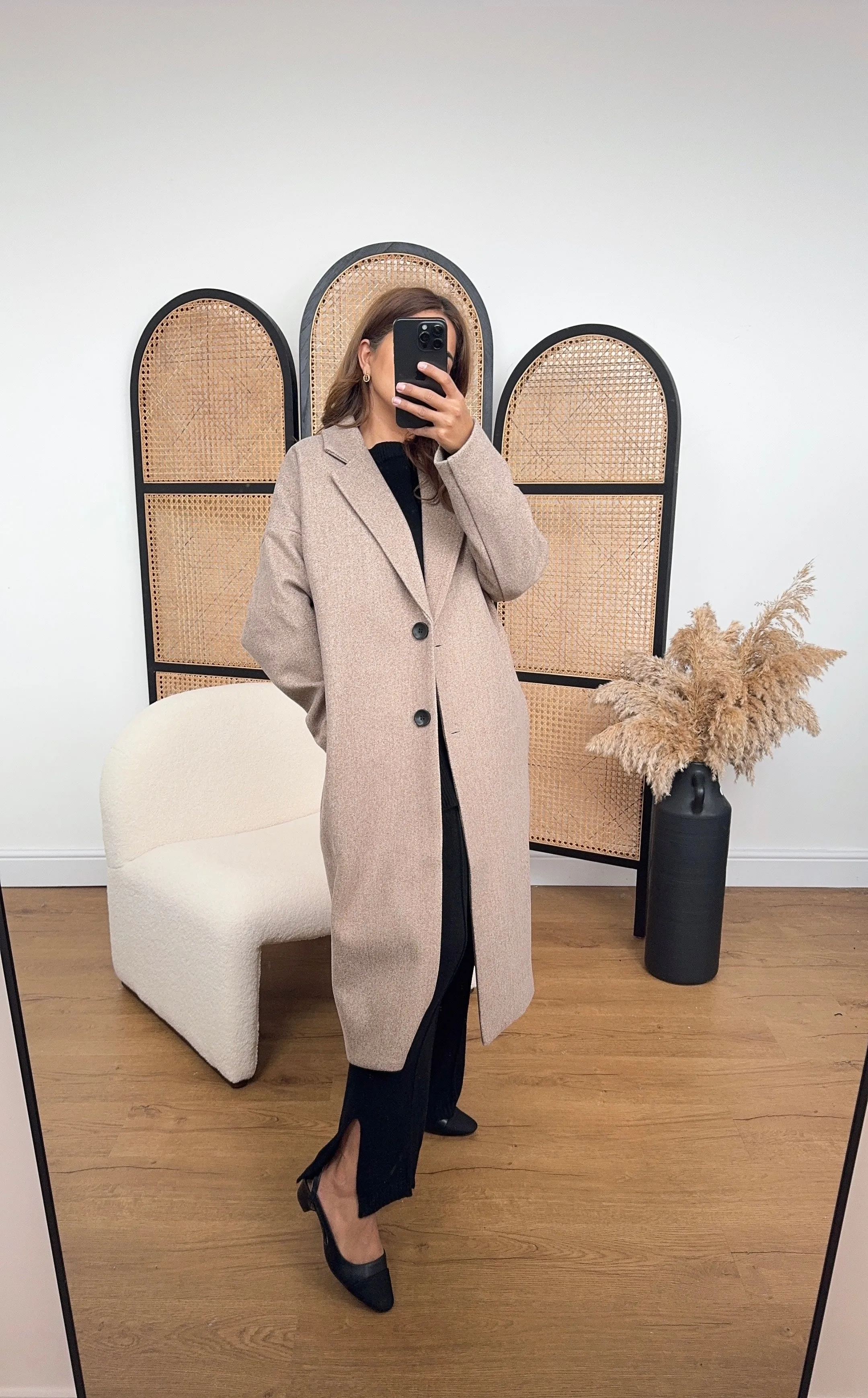 Nira coat in beige