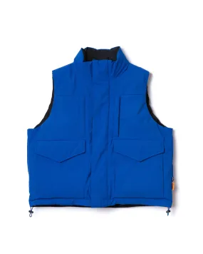 NON TOKYOxUNIVERSAL OVERALL / REVERSIBLE DOWN VEST (BLUE×BLACK)