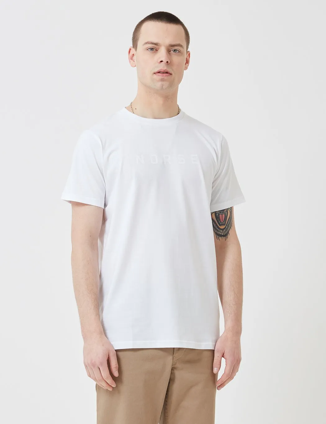 Norse Projects Niels Standard Logo T-Shirt - White