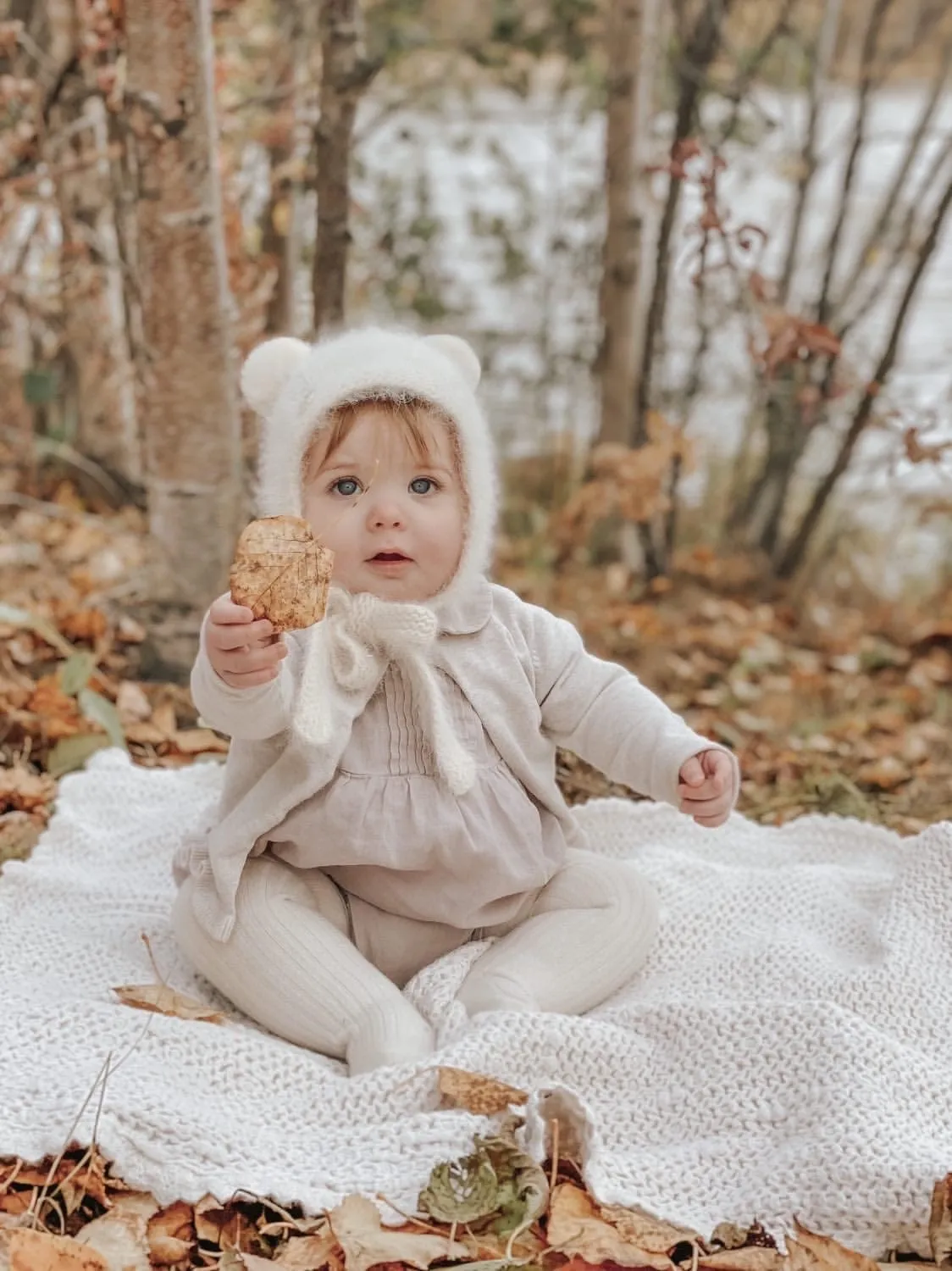 Oatmeal Cashmere Teddy Hat