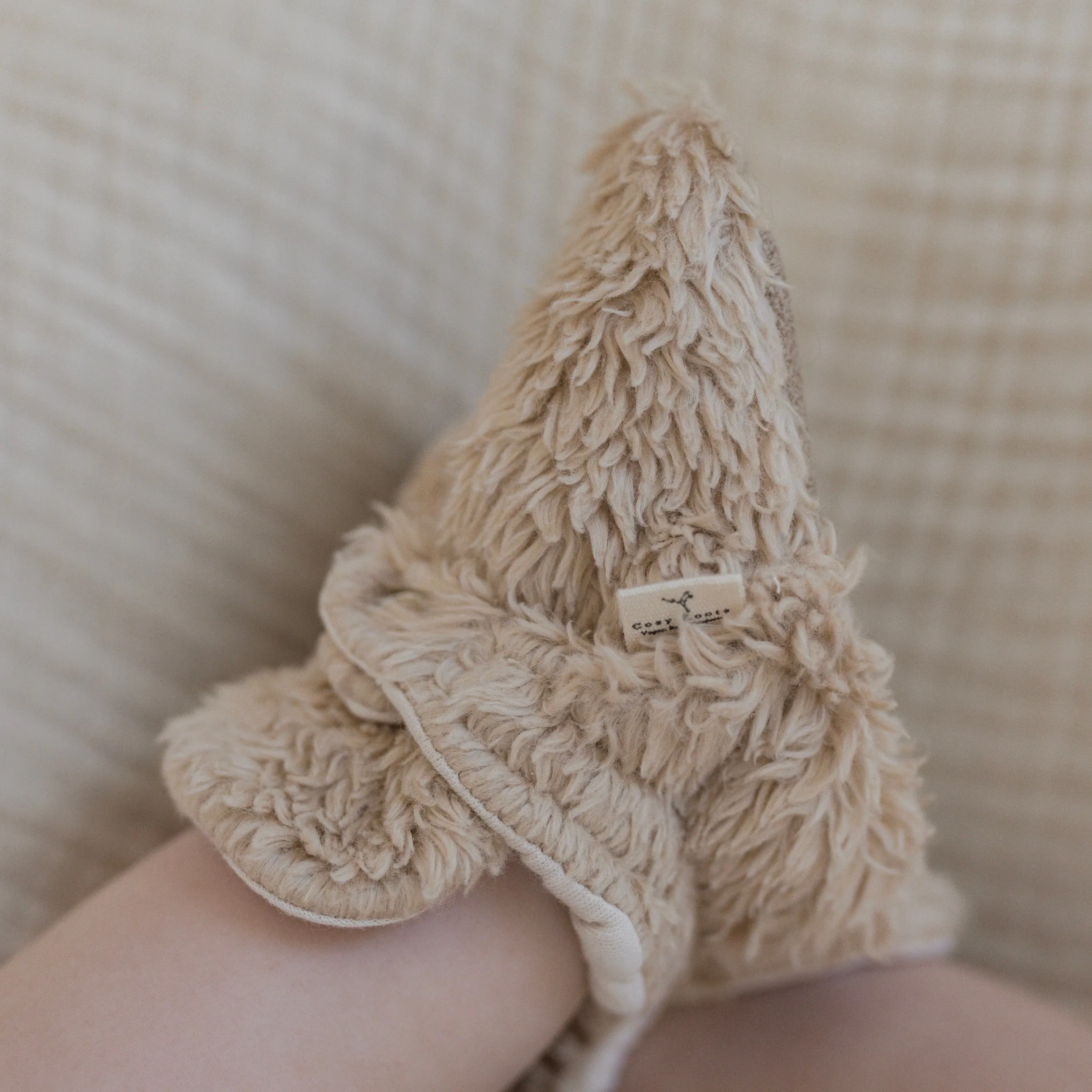 Organic Teddy Booties - Cream