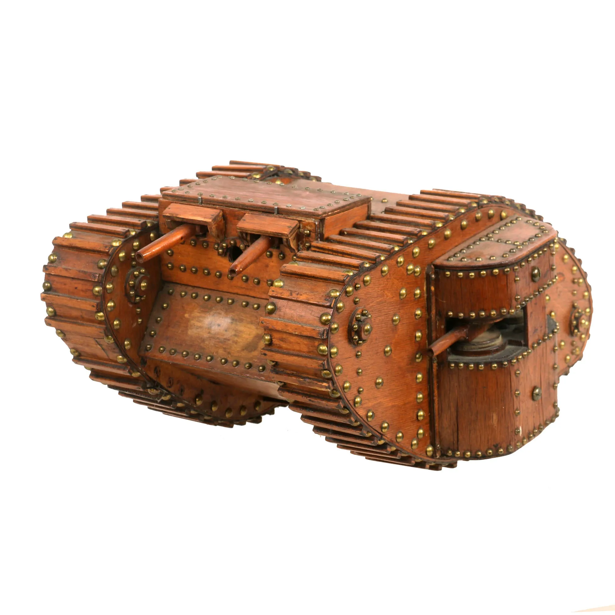 Original British WWI Mark IV Tank Wood Model - Formerly A.A.F. Tank Museum Collection