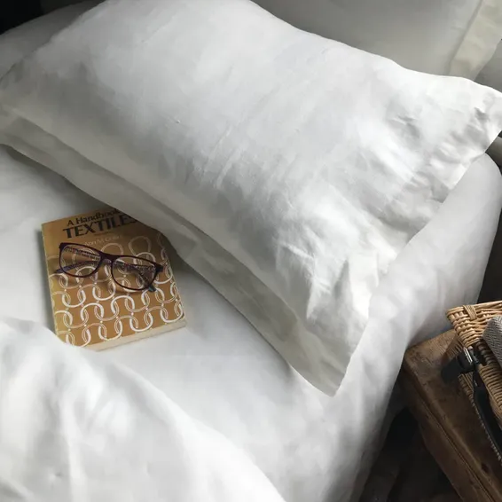 Oxford Pillowcases - 100% Pure Irish Linen (White)