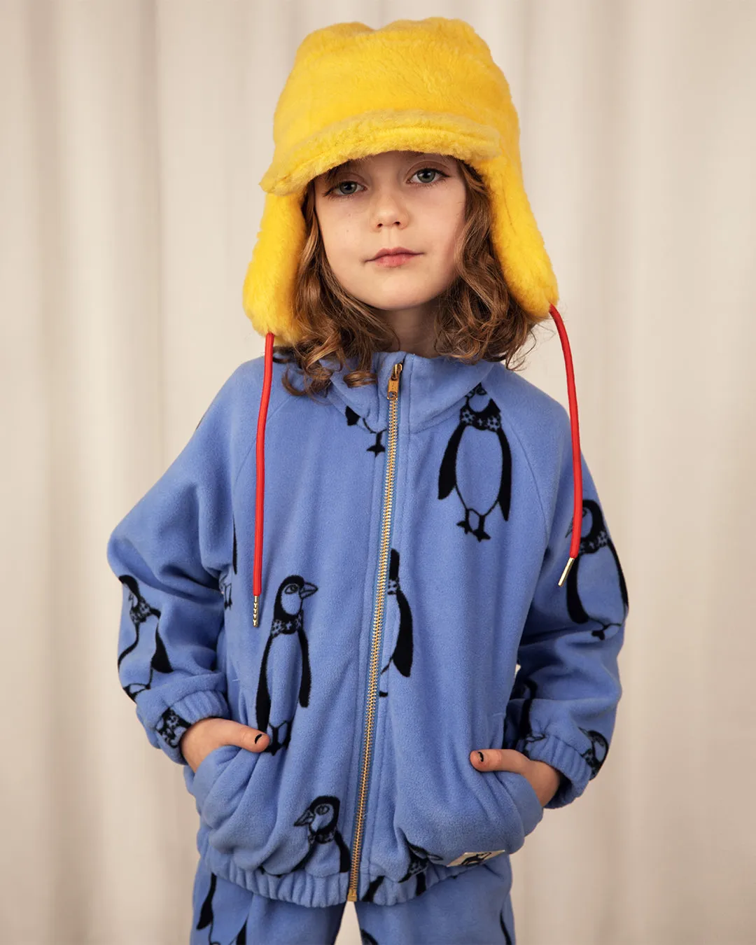 Penguin Fleece Jacket - blue